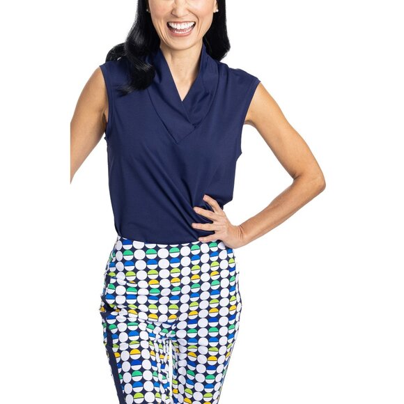 Kinona Tops - Kinona Light and Lovely Sleeveless Golf Top - Navy - Size Small - New with Tags